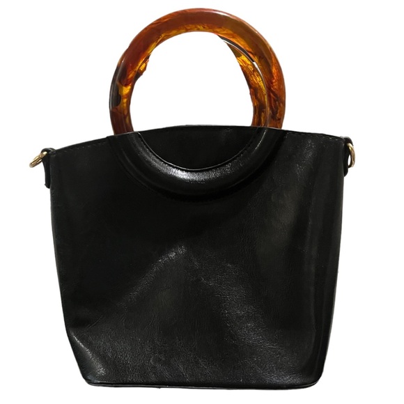 TORTOISE RING BUCKET CROSSBODY BAG - Picture 2 of 8